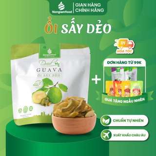 Ổi sấy dẻo Nonglamfood túi 75g | Healthy Snack | Ăn vặt văn phòng | Ăn vặt xế chiều