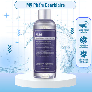 Nước Hoa Hồng Không Mùi Dear Klairs Dưỡng Ẩm Da Và Làm Mềm Da Supple Preparation Unscented (180ml) JP 4.0