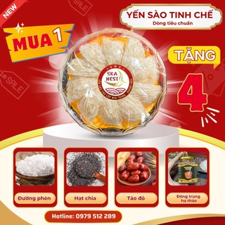 100g Yến Sào Tinh Chế dòng tiêu chuẩn/Tổ Yến Sào SKANEST Khánh Hòa tặng kèm Nguyên liệu chưng