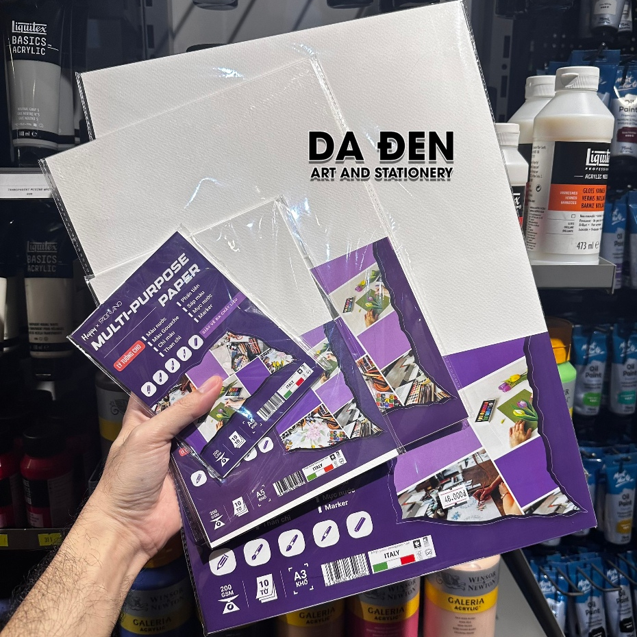 [DA ĐEN - QUẬN 3] Giấy Vẽ Happy Multi Purpose Paper 200gsm (Mới)