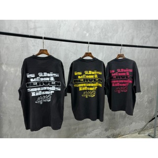 Áo thun wash oversize - Hellstar Rage Tee Washed Black