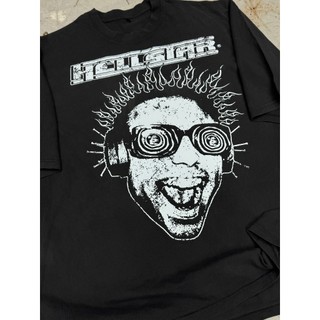 Áo thun wash oversize - Hellstar Rage Tee Washed Black