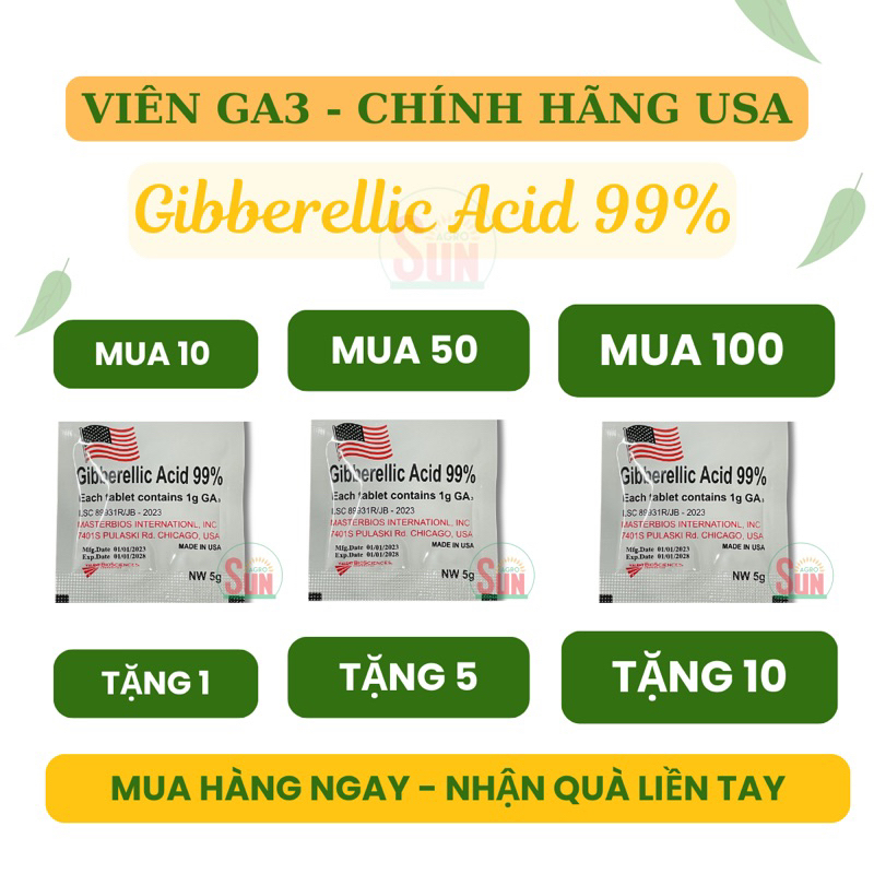 Viên Sủi Ga3 [Chính Hãng] Combo 10 viên