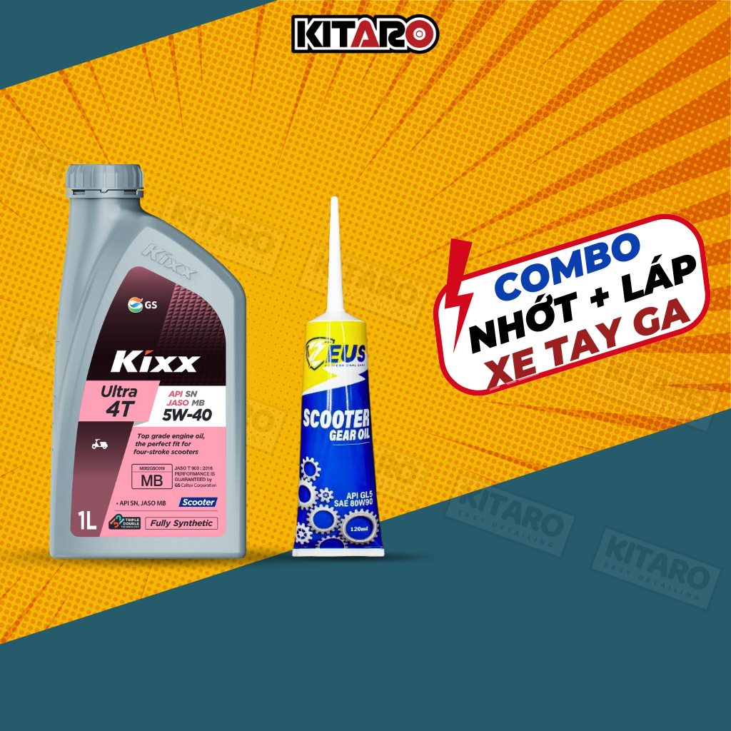 Nhớt xe tay ga Kixx scooter 5w40 800ml
