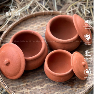 [Giá sỉ] Niêu đất, nồi đất nung loại dày 10-14cm, không tráng men, niêu nấu cơm, thố đất kho thịt cá giá sỉ