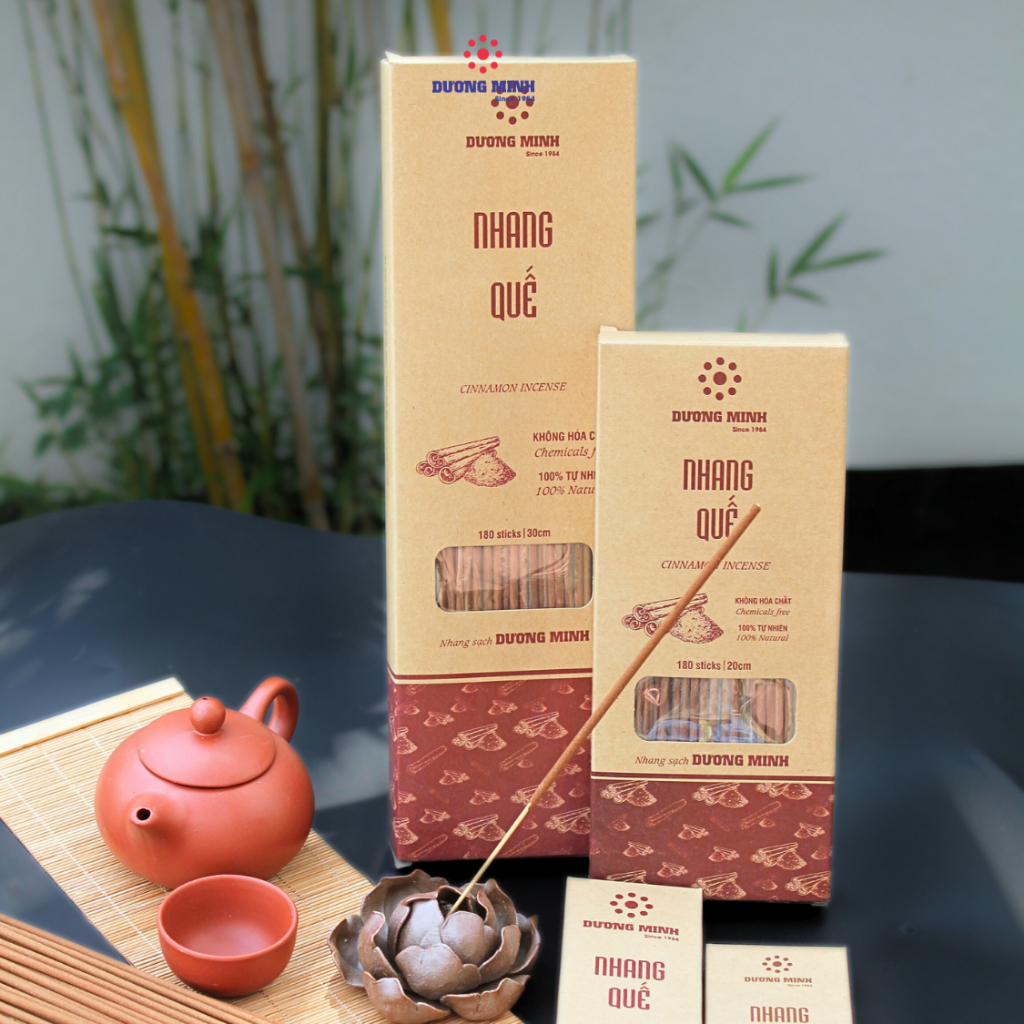 Nhang quế Dương Minh từ vỏ quế cao cấp - nhang 20cm 30cm 40cm - nhang thơm quế 100% thành phần tự nh