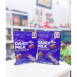 Kẹo socola sữa 12 gói rời cadbury dairy milk milk chocolate 144gr