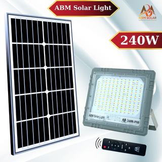 [240W] Đèn Pha Năng Lượng Mặt Trời ABMSOLAR , Chống Nước IP68, Chất Liệu Nhôm Nguyên Khối