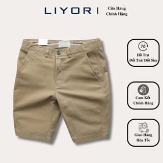 Quần Ngắn Nam LIYOR Quần Kaki Nam Ngắn trơn basic đơn giản mặc thoải mái đứng form QKK014