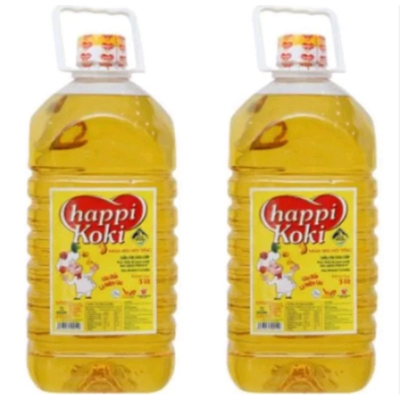 Combo 2 Can Dầu ăn Happi Koki 5 Lít
