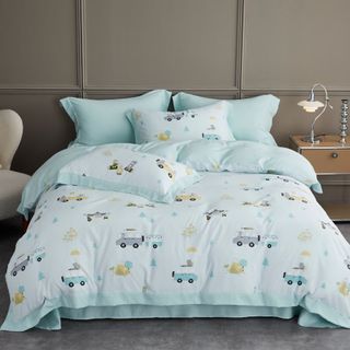  Bộ ga, áo gối lụa Tencel Jun Store 25 đủ size 1m6, 1m8, 2m không kèm mền, cao cấp, bo chun bọc nệm