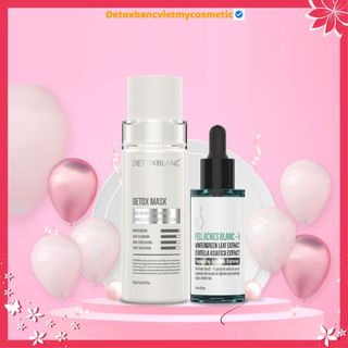 [Chính hãng]Bộ đôi xóa mụn thâm tận gốc trắng da thải độc Detox blanc