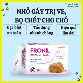 Nhỏ gáy ve rận cho chó mèo, dung dịch diệt ve chó, bọ chét cho thú cưng PET070