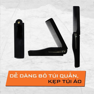 Lược chải tóc Menitems Gấp gọn, Tạo kiểu bỏ túi tiện lợi