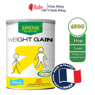 Sữa bột Tăng Cân Appeton Weight Gain cho Người lớn hương Vanilla lon 450g