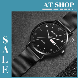 Đồng hồ nam thời trang mặt tròn dây titan hot 2024