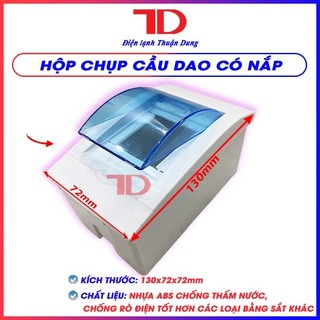 Hộp chụp cầu dao LSE có nắp, đế nổi chống mưa chống bụi, nhựa ABS chống cháy, chống va đập, bền bĩ, Điện Lạnh Thuận Dung