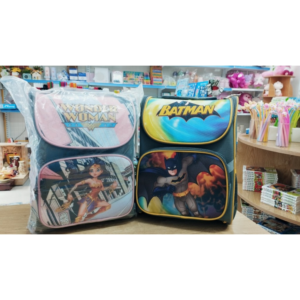 Balo Chống gù Batman, Wonder Women DC HS01 3715  cao cấp.