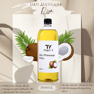 Tinh Dầu Massage Body Dừa, dầu massage body chuyên dụng cho spa - Chai 1000ml