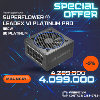 Nguồn máy tính super flower leadex vi platinum pro 850w
