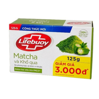 Xà Bông Cục Diệt Khuẩn Lifebuoy Matcha Và Khổ Qua (125g)