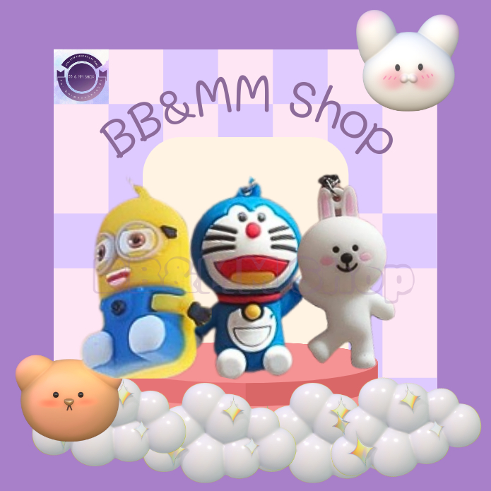 Móc khoá Nhân vật Minion, Doraemon, Thỏ Cony