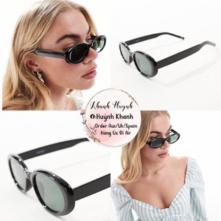 Kính thời trang oval sunglasses brand Uk Auth