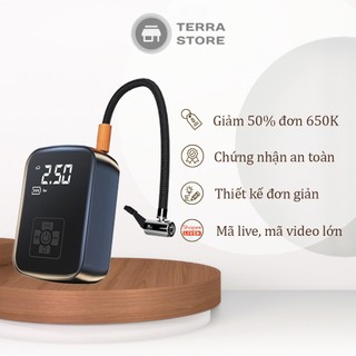 Máy Bơm Lốp Ô Tô Không Dây 2 Xi Lanh Tự Động Ngắt Cao Cấp Độ Ồn Cực Thấp Bơm Lốp Ô Tô Công Suất Lớn Siêu Khỏe Chính Hãng