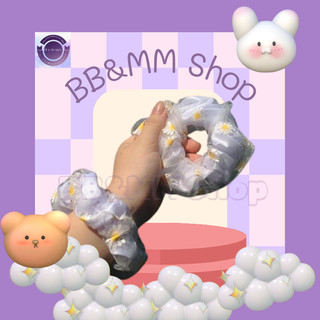 Scrunchies Hoa cúc 2 lớp một màu