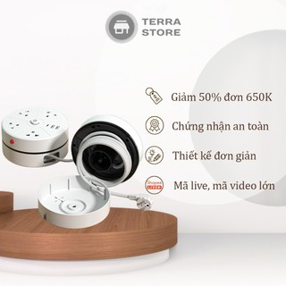 Ổ Cắm Điện Đa Năng 2500W Dài 2m Chống Giật Chịu Nhiệt Cao Ổ Điện Thông Minh Tiết Kiệm Diện Tích Ổ 3 Chấu Cổng USB Type C