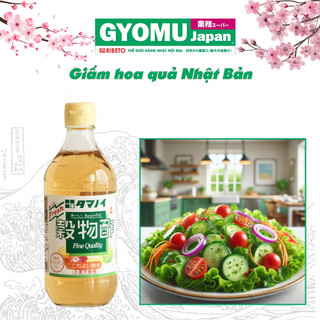 Giấm hoa quả Nhật Bản - 100% lên men từ hoa quả tươi - Chai 500ml - Gyomu Japan
