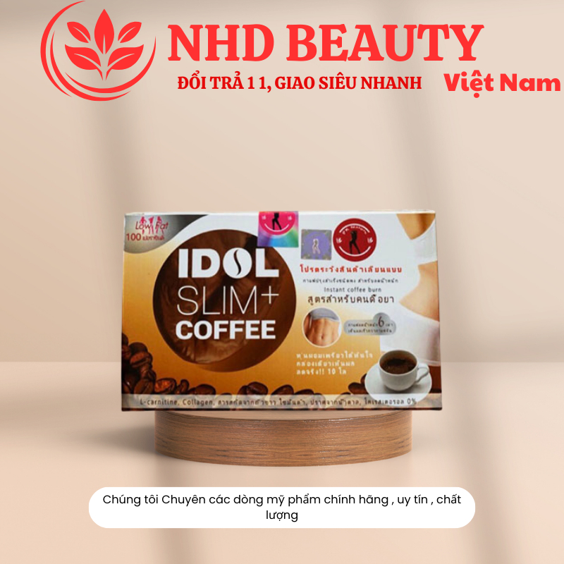 Cà Phê Giảm Cân Idol Slim x2 Coffee Thái Lan chính hãng (Hộp 10 Gói)