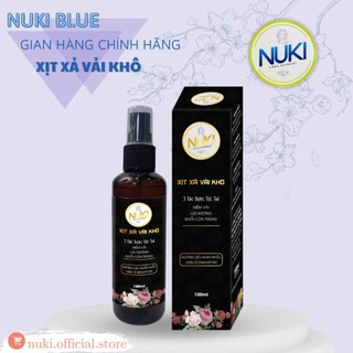 Chai Xịt Xả Vải Khô Nuki 100ml Hương Nước Hoa Lưu Hương Mềm Vải,Tinh Dầu Thơm Quần Áo