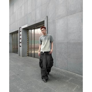 Áo Thun Washed Regular [UNISEX] CONFUSED ACID WASHED TEE - Hungocb.Studio