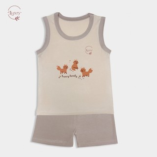 BST ba lỗ phối viền màu Luxry mát mẻ, hình in đáng yêu cho bé trai, bé gái