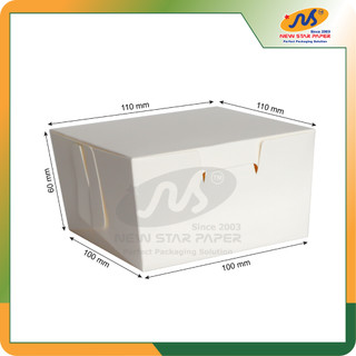 Hộp giấy đựng hamburger - Gói 50 hộp giấy trơn