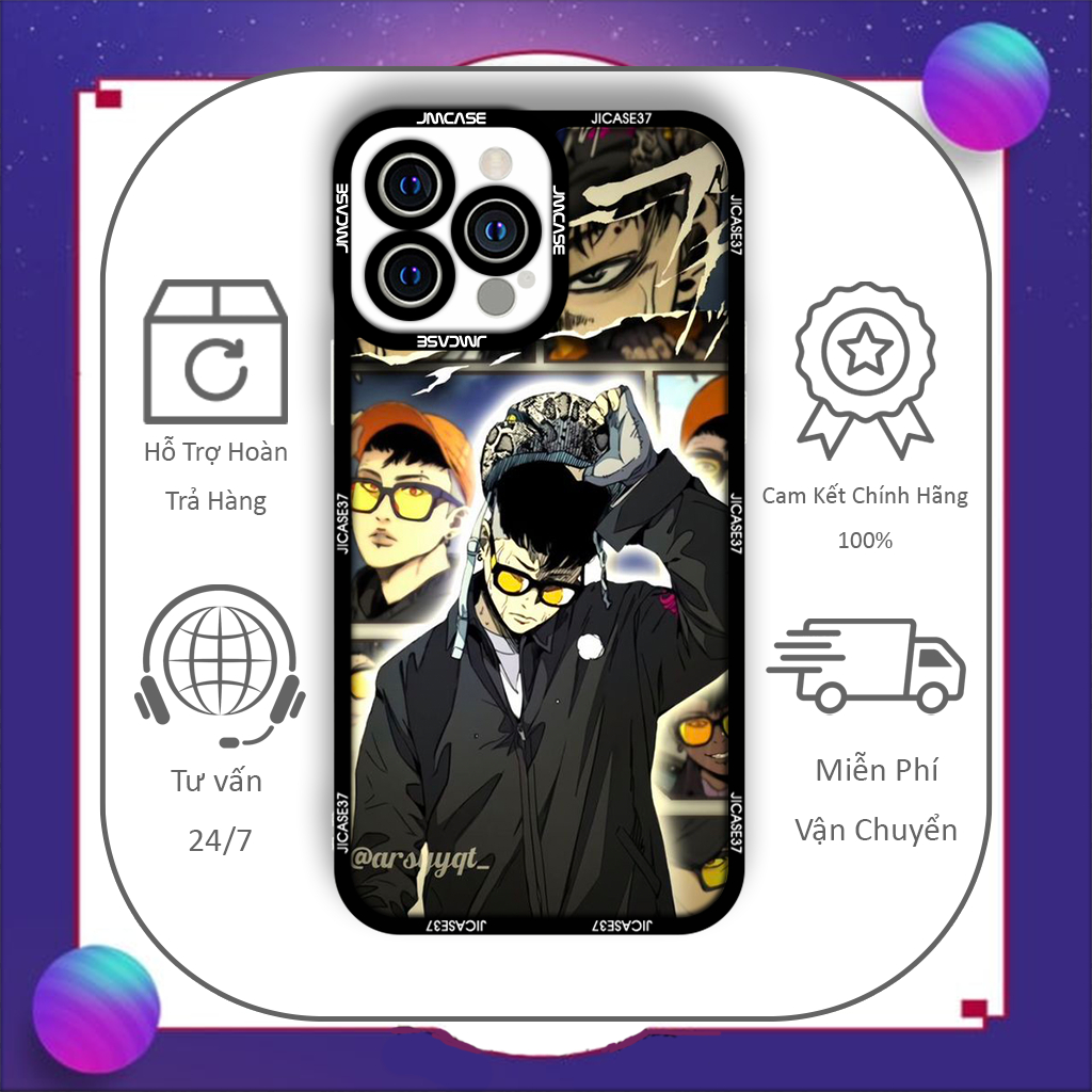 Ốp lưng iphone cạnh vuông Jicase Jay Jo Windbreaker Manhwa Hành Quốc1