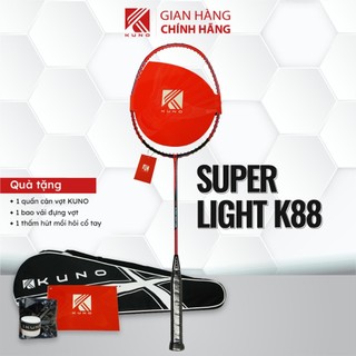Vợt Cầu Lông KUNO 6U Super Light Siêu Nhẹ 72g,Căng Sẵn 10kg, Công Thủ Toàn Diện Khung Carbon Cao Cấp