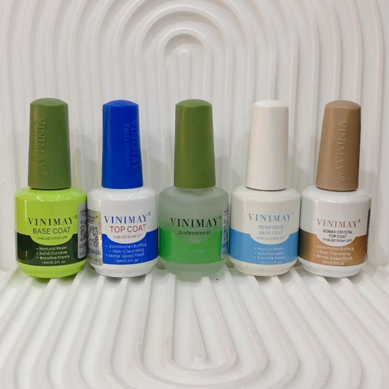 Gel VINIMAY chính hãng base top , gel giọt sương , top loang , top lỳ , cứng móng , kiềm dầu