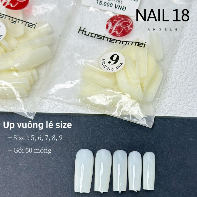 Móng úp , móng nhám HSM lẻ size tay
