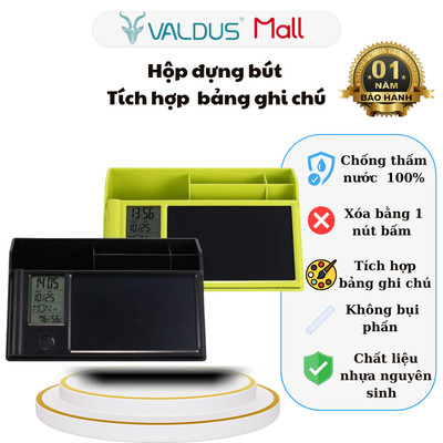 Hộp đựng bút cao cấp Manigo P01001 kèm bảng vẽ tự xóa đồng hồ xem giờ tiện dụng cho bé yêu học tập