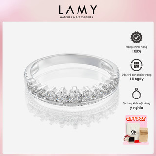 Nhẫn bạc nữ cde crown stone silver ring cde8358sv - nhẫn bạc ta cao cấp