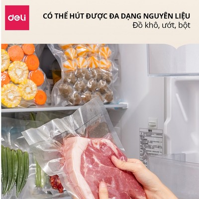 Máy Hút Chân Không DELI VS6070 Hút Nhanh Gọn Bảo Quản Thực Phẩm Hàn Miệng Cao Cấp Bảo Hành 1 Đổi 1