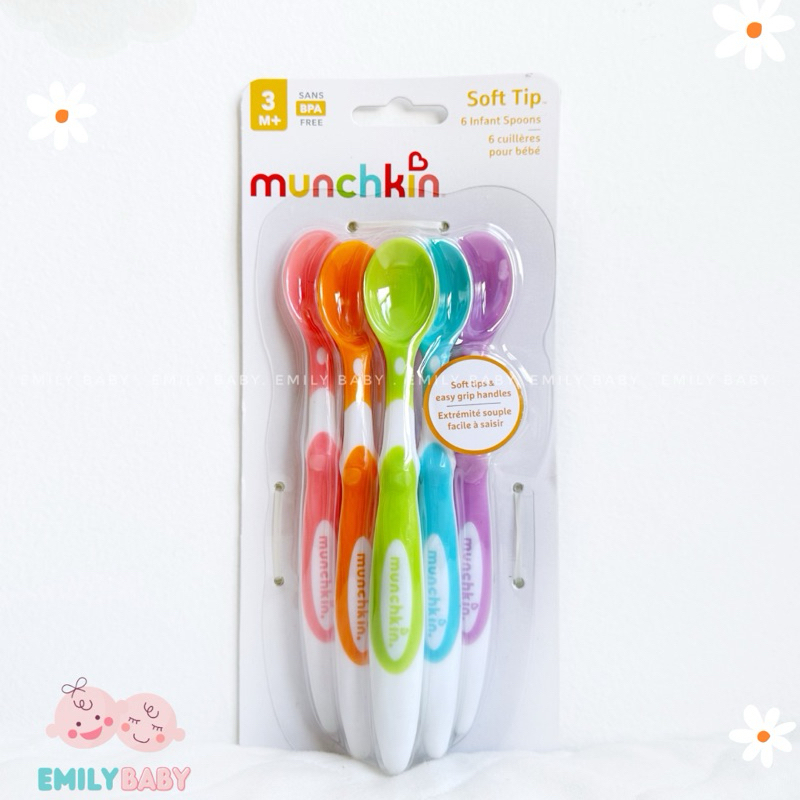 Thìa siêu mềm Munchkin cho bé 3M+ [cái lẻ]