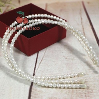 Băng đô cài tóc cho mẹ và bé, băng đô ngọc trai nhân tạo, băng đô vải đính ngọc xinh xắn