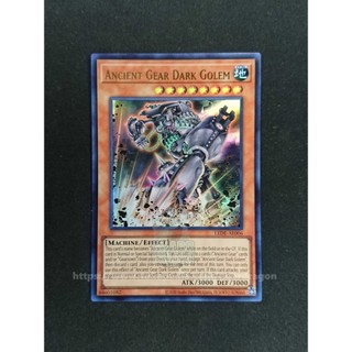 [ AE ][ Dưa Hấu ] Lá bài thẻ bài Yugioh LEDE-AE006 - Ancient Gear Dark Golem - Ultra Rare - Tặng bọc nhựa bảo quản