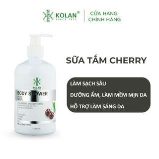 Sữa tắm dưỡng thể chiết xuất Cherry làm sạch da, dưỡng ẩm, lưu hương lâu KOLAN 500ml