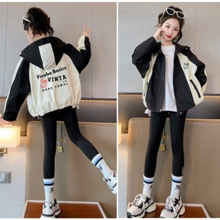 Áo khoác bé gái chất dù 2 lớp tay bo xinh xắn FAK12 Fivebe