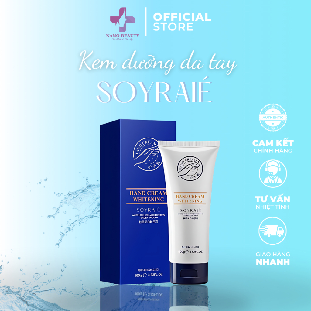 Dưỡng Da Tay SOYRAIÉ Hàn Quốc Dưỡng Trắng Da Tay Căng Bóng Giảm Nếp Nhăn Đồi Mồi