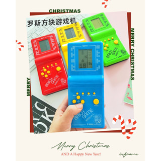 Vỉ đồ chơi máy chơi game điện tử xếp gạch,xếp hình kèm pin